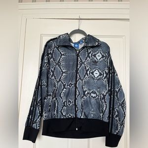 Snakeskin Pattern Adidas Zip Up Jacket